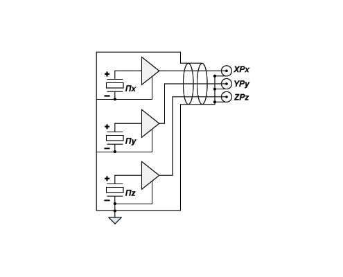 Accelerometer AP2038 - circuit diagram